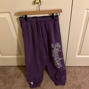 purple play boy pants size small